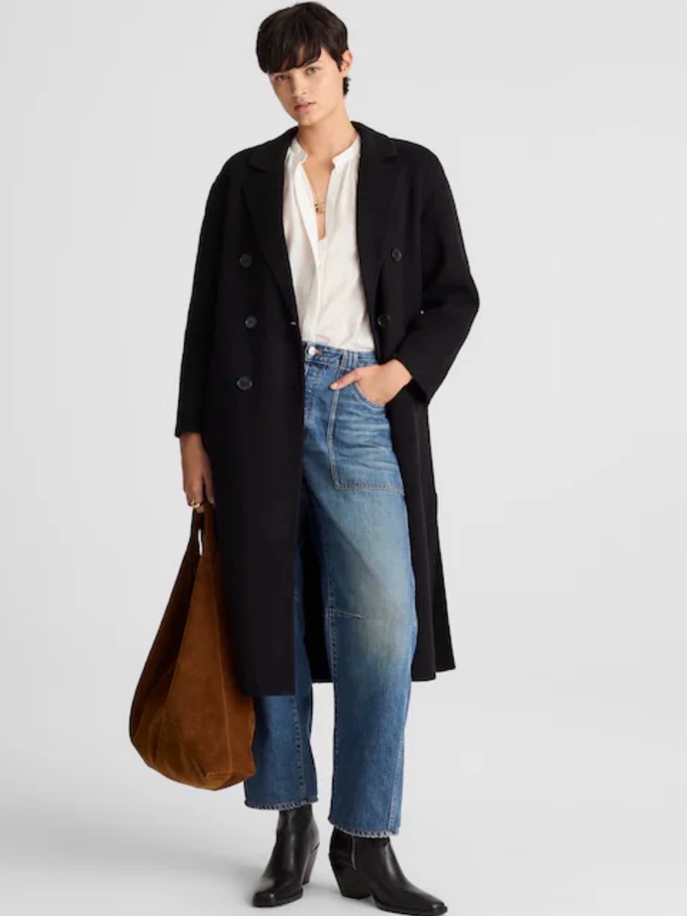 Madewell Double-Faced Brushed Long Coat NWT XXS